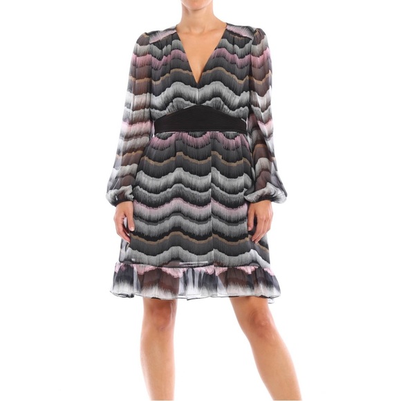 Diane Von Furstenburg DVF Lizbeth Silk Dress in Encore Wild Rose/Black - Picture 14 of 14